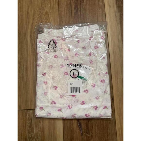 NWT! Flora by Flora Nikrooz Brittany Pointelle Cami Pajama Set White Size Large - Picture 2 of 4